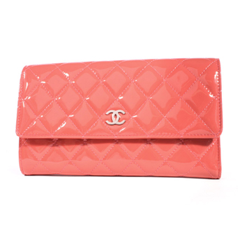 CHANEL シャネル 財布 コピー A48984 クルーズライン ココマーク エナメル 長財布 ローズピンク